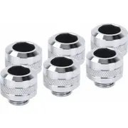 Alphacool Eiszapfen Pro 13Mm Hardtube Fitting G1 / 4 - Chrome Sixpack, connection  17474 4250197174749
