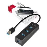 Axagon  Four-Port Usb 3.0 hub with fast charging and power support Hue-S2B 8595247903525