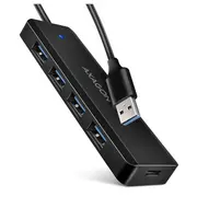 Axagon  Travel four-port Usb-A 5Gbps hub Hue-C1A 8595247907660