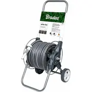 Bęben Wózek Na Wąż Ogrodowy Zestaw 50Mb 1/2 Kołach White Silver Plus Karta  Wl-W2K50 5907544422433