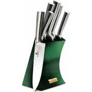 Berlinger Haus Zestaw Noży W Stojaku Emerald Metallic Line Bh-2448  5999108405808