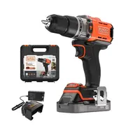 Black  Decker Cordless Drill Driver Bcd383D1Xk-Qw 18 V 2.0 Ah Lithium 5035048833414