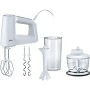 Braun  Multimix 3 Hand Mixer Hm 3135 Wh 500 W Number of speeds 5 Turbo mode White 0X22211037 3135Wh 8021098773241 Agdm-Miks-Bra-128