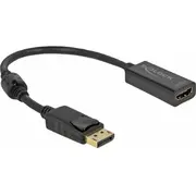 Delock Displayport Adapter Dp - Hdmi Buchse 4K Passiv schwa  63559 4043619635597