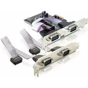 Delock Pcie x1 - 4X Rs-232 Db9 89178  4043619891788