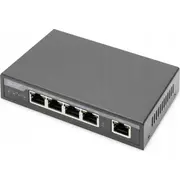 Digitus 4-Port Gigabit 4Ppoe Extender, 802.3At, 60 W  Dn-95128-1 4016032486121