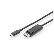 Digitus  Usb Type-C adapter cable Ak-300333-020-S Usb-C Displayport to Dp 2 m 4016032451365