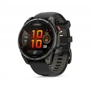 fenix 8 Pro - 47 mm  Amoled Sapphire Carbon grey Dlc titanium with Black/Pebble silicone band 753759350918 010-03198-01