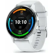 Garmin Venu 3 3.56 cm 1.4 Amoled 45 mm Digital 454 x pixels Touchscreen Silver, White Wi-Fi Gps Satellite  010-02784-00 0753759314736