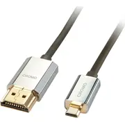 Kabel Lindy Hdmi Micro - 3M srebrny 41678  4002888416788