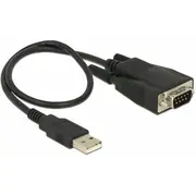 Kabel Usb Delock Usb-A - Rs-232 0.35 m Black 62958  4043619629589