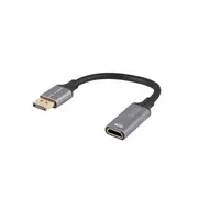 Lanberg Displayport - Hdmi 8K adapter 20Cm silver  Ad-Dp-Hd-04 5901969441499 20879665482