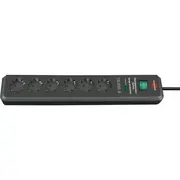 Listwa zasilająca Brennenstuhl Secure-Tec przeciwprzepięciowa 6 gniazd 2 m czarna 1159540366  4007123602285