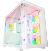 Rampage Loopy Aquarium Pc Case 7X Argb Fan Infinity Hub White  Loopy-White 8680096135835