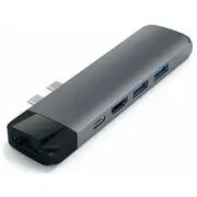 Satechi Pro Hub Macbook St-Tcphem  Aluminum Type-C Adapter With Ethernet 879961007331