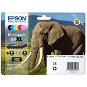 Epson Tinte 24Xl C13T24384011 6Er Multipack Bkmcy/Hellmagenta/Hellcyan bis zu 740 Seiten  8715946615158