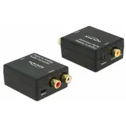 Adapter Av Delock Toslink - Rca Cinch Black 63477  4043619634774