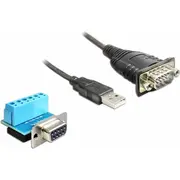Adapter Usb Delock Usb-A - Rs-232 Black  62406 4043619624065