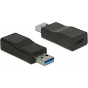 Adapter Usb Delock Usb-A - Usb-C Black  65696 4043619656967