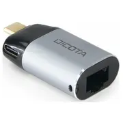 Adapter Usb Dicota Usb-C - Rj-45 Silver  D32048 7640239421257