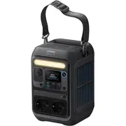 charger solarna Anker Solix C300X - Przenośna elektrownia Prąd zmienny 220-240 V 300 Watt Lithiumeisenphosphat 288 Wh Wi-Fi, Bluetooth Wyjścia 7 z przenośnym panelem słonecznym Ps60  B1723311 194644276546