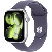 Apple Watch Series 11 Gps  Cellular 46Mm Silver Aluminum Case Purple Fog Sport Band - M/L Mfcr4Mp/A 195950631029 Atappzas11Mfcr4