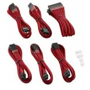 Cablemod Zestaw kabli, Red Zuad-937  0716894288195