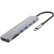 Conceptronic 7-1 Dock Usb-C-Hdmi/Usb-C/2Xusb-A/ 25Cm gr  Donn28G 4015867243374