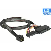 Delock Sff 8643 - Sff-8639  Sata 15-Pin, 0.5M, Black 84819 4043619848195