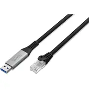 Kabel Usb Digitus Usb-A - Rj-45 15 m Black Ak-300600-150-S  4016032502012