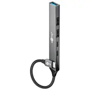 Goobay  Slim 5-Port Usb Hub, Usb-C to Usb-C/Usb-A, 5 Gbit/S 74460 4040849744600
