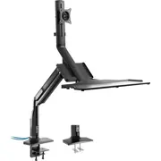 Inline Workstation desk mount with lift and Usb 3.0, movable, for keyboard, mouse monitor up to 81Cm 32, max. 9Kg  23174A 4043718293964