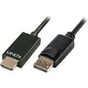 Kabel Lindy Displayport - Hdmi 2M Black 41717  4002888417174