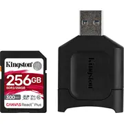 Karta Kingston Canvas React Plus Sdxc 256 Gb Class 10 Uhs-Ii/U3 V90 Mlpr2/256Gb  0740617302974