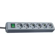 Listwa zasilająca Brennenstuhl Eco-Line 6 gniazd 1.5 m srebrna 1159540015  4007123251742