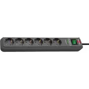 Listwa zasilająca Brennenstuhl Eco-Line przeciwprzepięciowa 6 gniazd 5 m czarna 1159710515  4007123615872