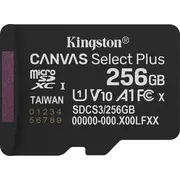 Kingston microSD memory card 256Gb Canvas Select G3 150Mb/S  Sdcs3/256Gbsp 7406173485386