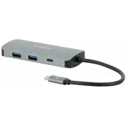 Mobilis 001382 stacja dokująca Przewodowa Usb 3.2 Gen 1 3.1 Type-C Black, Gray  3700992534084