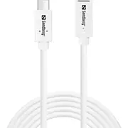 Sandberg 136-55 Usb-CC M-F Usb 3.1 100W, 2M  T-Mlx61550 5705730136559