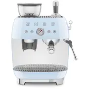 Smeg Espresso Machine 50Style With Integrated Grinder Blue Egf03Pbeu  8017709329815