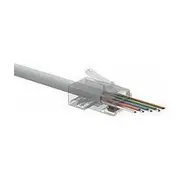 Solarix Univerzální Easy konektor Rj45 Cat6 Utp 8P8C na drát i licnu / 100 ks Sxrj45-6-Utp-Easy  11239002 8595684704389