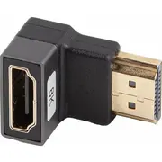 Adapter Av Lanberg HdmiF-HdmiF 8K kątowy dół aluminimum srebrny  Ad-Hdmi-07 5901969440997