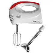 Adler  Mixer Ad 4212 Hand 300 W Number of speeds 5 Turbo mode White 5908256835375