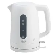 Adler  Kettle Ad 1379W Electric 2200 W 1.7 L Polypropylene 360 rotational base White 5905575907950