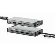 Alogic Usb-C 12-In-1 Triple  Ducddv3V2 9350784100511