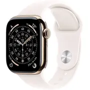 Apple Watch Series 11 Gps  Cellular 46Mm Gold Titanium Case with Light Blush Sport Band - M/L Mfd64Mp/A 195950629798