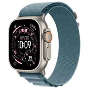 Apple Watch Ultra 3 Gps  Cellular 49Mm Natural Titanium Case with Light Blue Alpine Loop - Medium Mewm4Qp/A 195950609097 Atappzasu3Mewm4