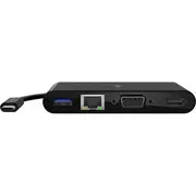 Belkin Usb-C Multimedia Adapter Gbe,Hdmi,Vga,Us  Avc005Btbk 745883799121