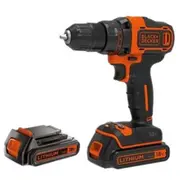 Black  Decker BlackDecker 18V2G Dd w 400Ma ch in kitbox 2 batts Bdcdd186Kb-Qw 5035048641101