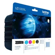 Brother  Multipack Lc1280Xl Ink Cartridge Magenta, Cyan, Yellow, Black Lc1280Xlvalbp 5014047562662